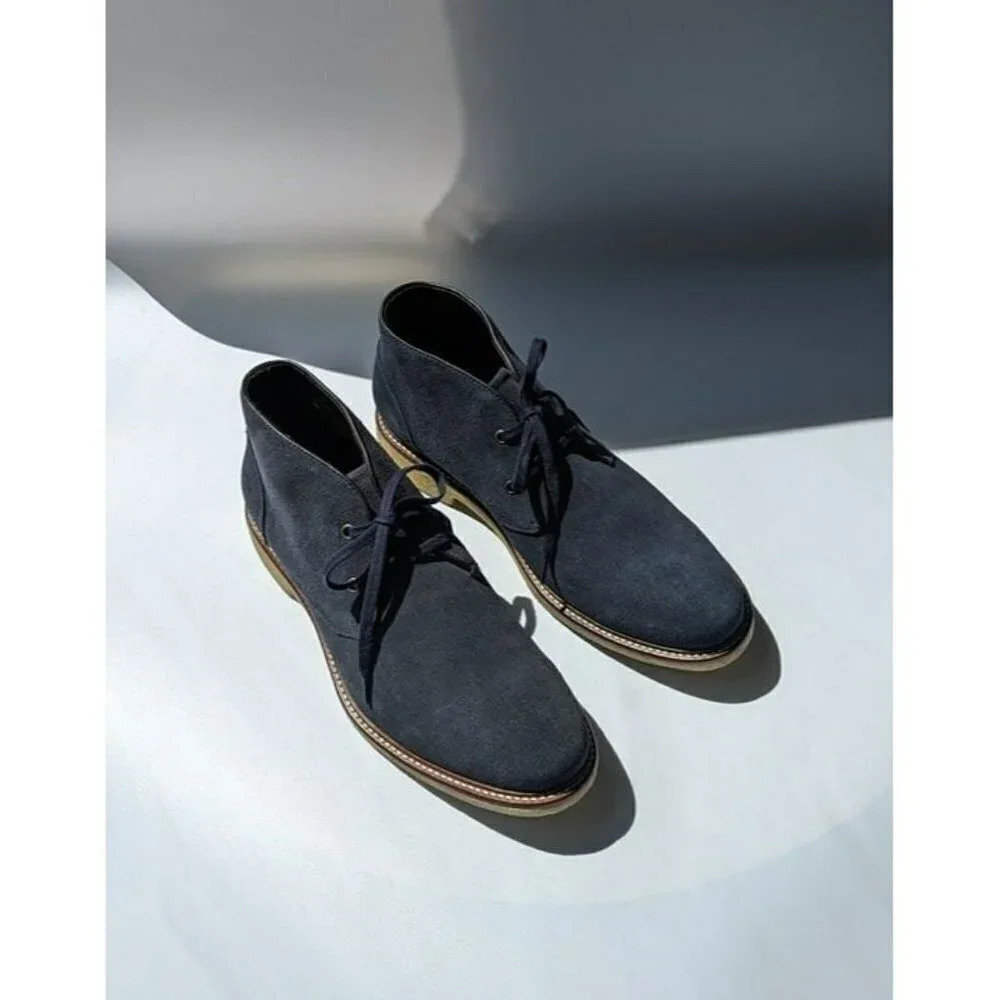 The Men's Store Bloomingdale's Chukka Boot Navy Suede Size 8 (MSRP $180) - Picture 5 of 9